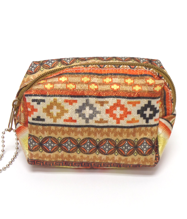Tribal style design coin purse