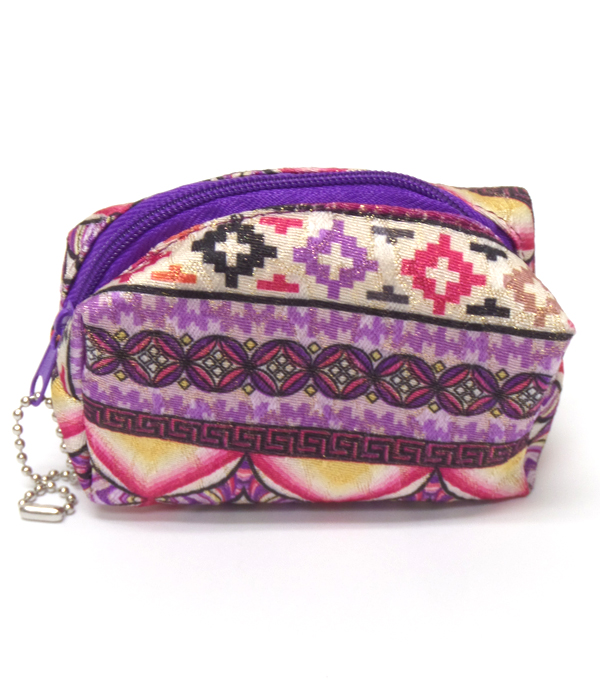 Tribal style design coin purse 