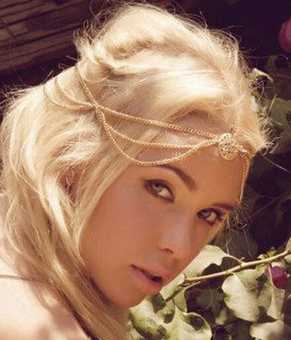 Retro vintage multi layer hair chain