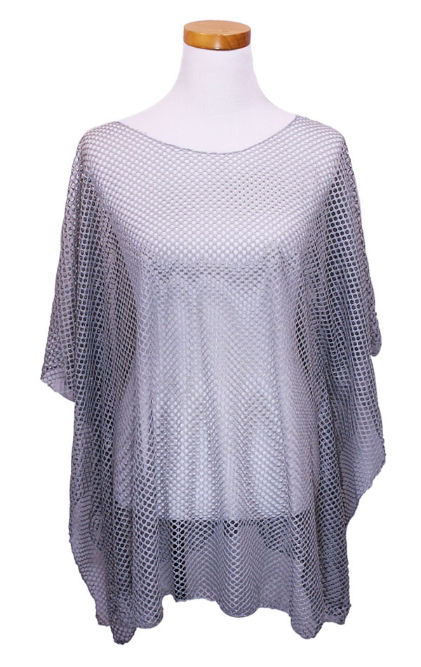 Fishnet beach poncho cover up