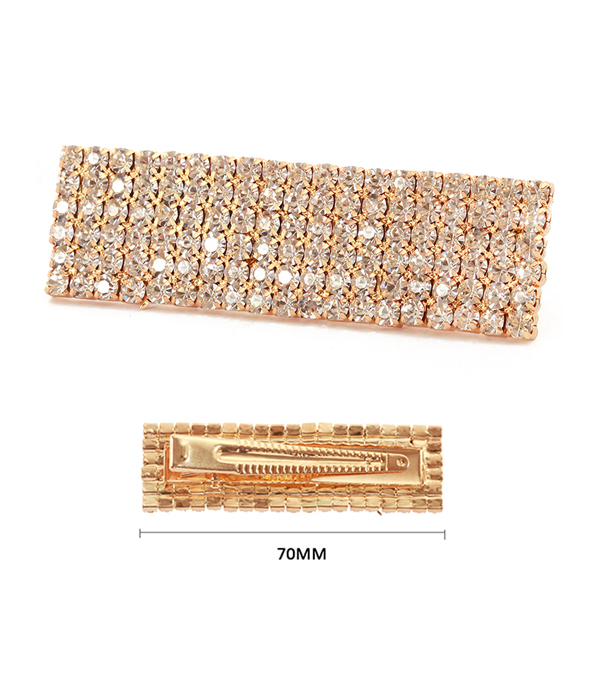 RHINESTONE SQUARE HAIR PIN