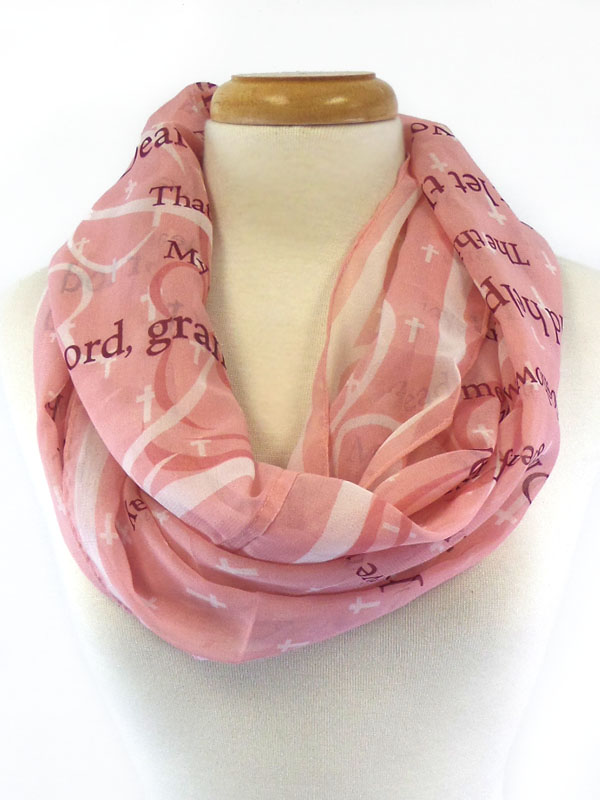 Religious inspiration infinity scarf