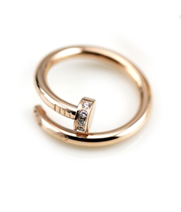 Screw metal textured ring 