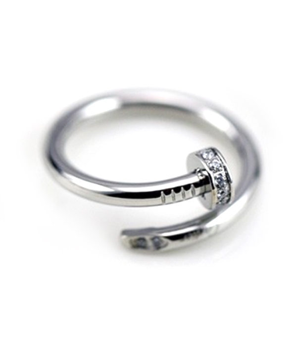 Screw metal textured ring