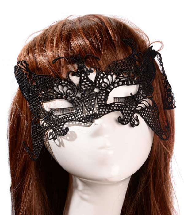 Steamkpunk butterfly masquerade lace tie mask