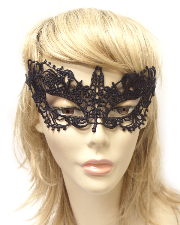 Steamkpunk butterfly masquerade lace tie mask