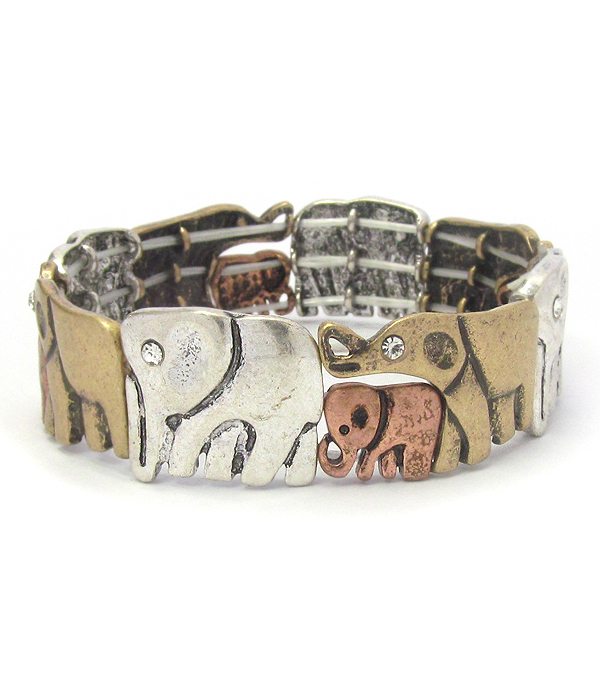 ELEPHANT THEME STRETCH BRACELET