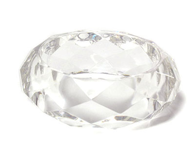 Acrylic multi cut bangle bracelet