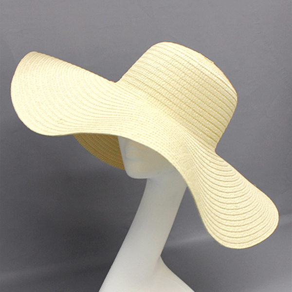100% paper straw stripes hat
