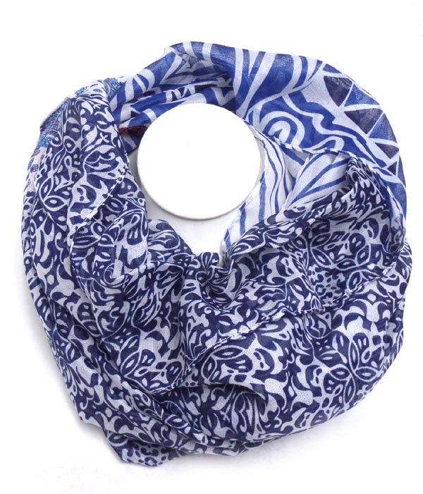 Multi patterns inifinity scarf