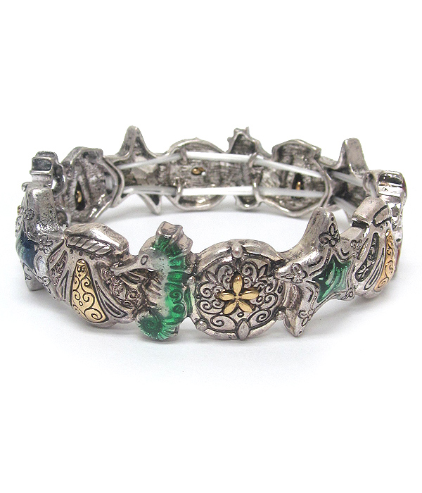 SEA LIFE METAL LINKED BRACELET