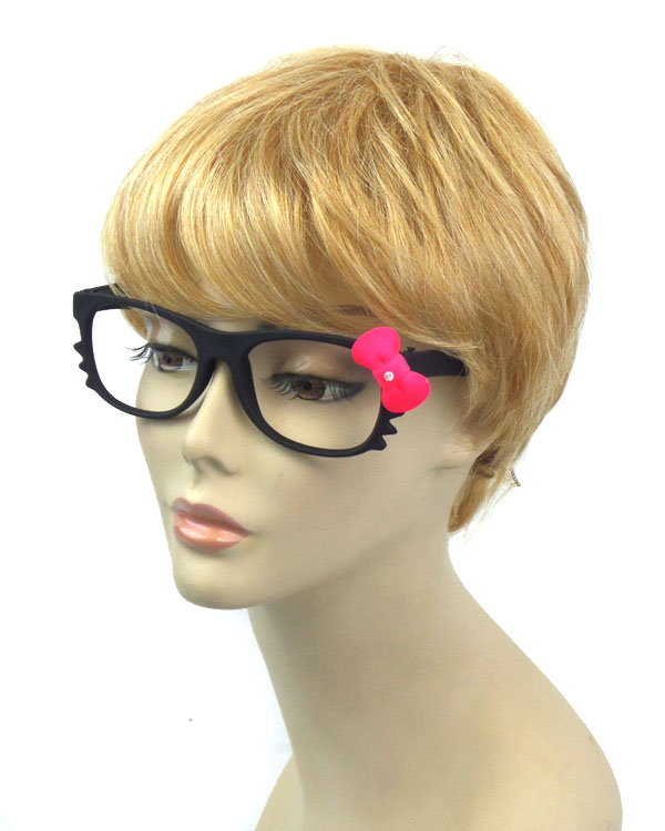 Summer fun bow accent neon color glasses