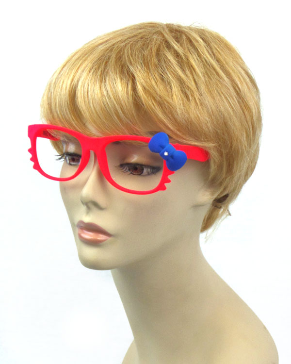 Summer fun bow accent neon color glasses