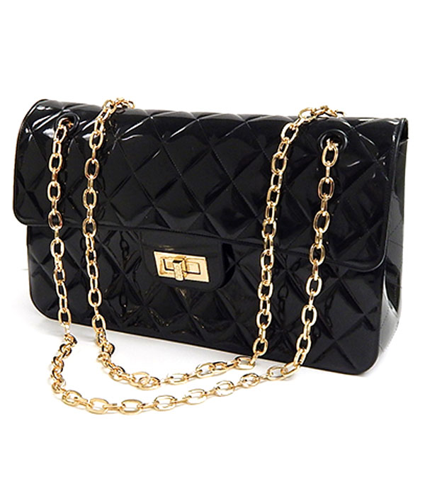 Jelly quilt chain hand bag