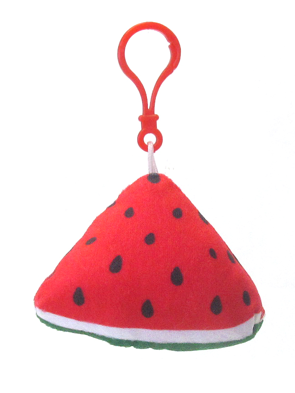 Stuffy pillow fruit key chain - water melon