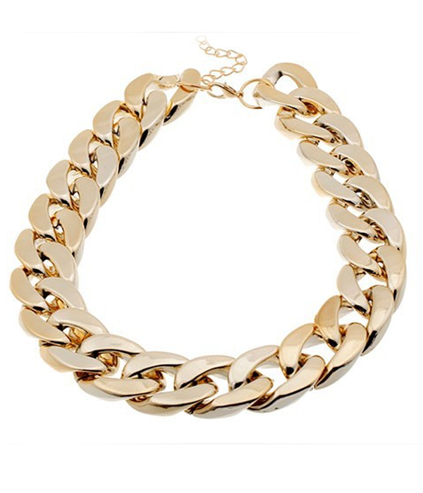Thich chain links necklace