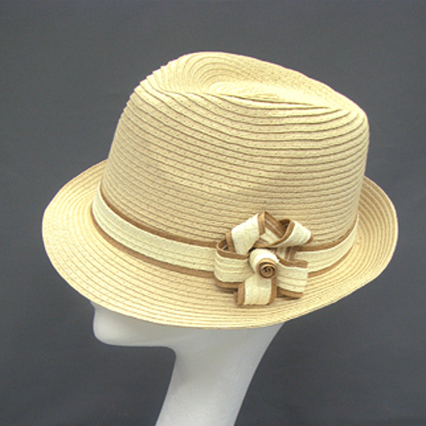 100% flower corsage summer fedora