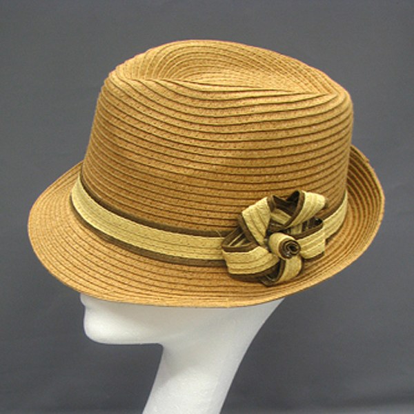 100% flower corsage summer fedora