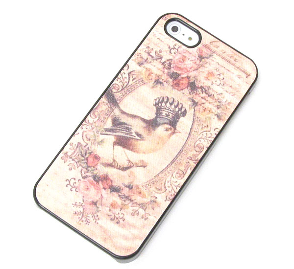 Antique bird theme cellphone case - hard case for iphone 5