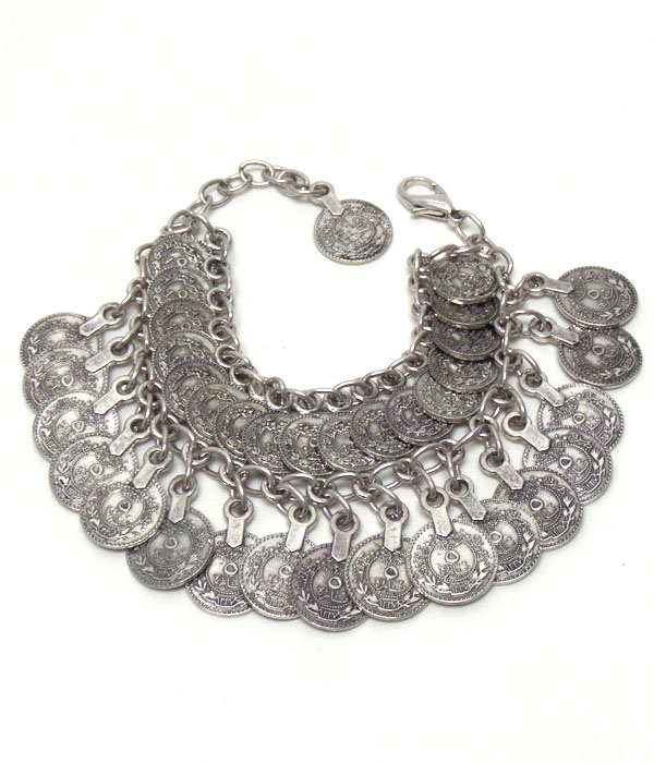 Double layer disc barcelet  