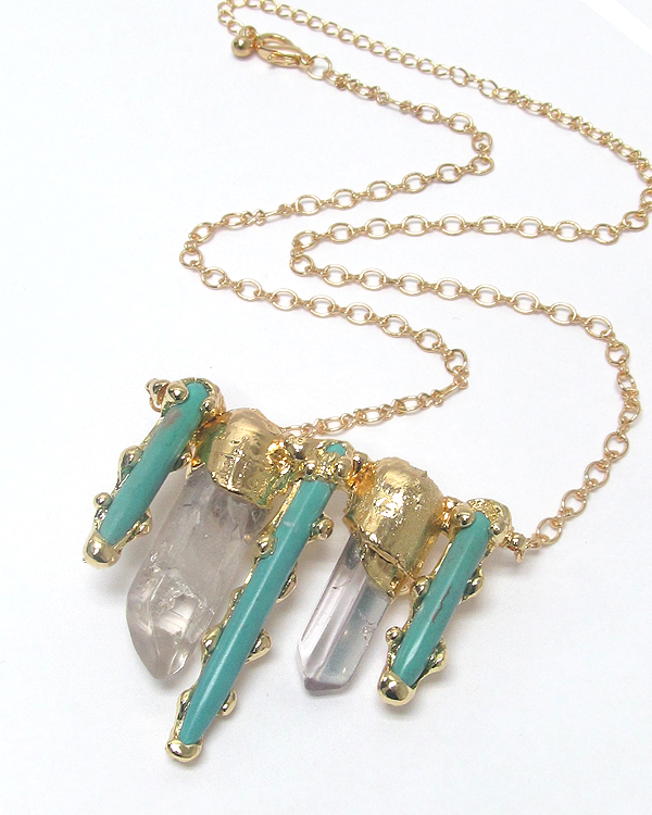 Semi precious stone necklace