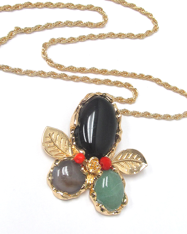 Semi precious stone necklace