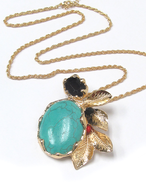 Semi precious stone necklace