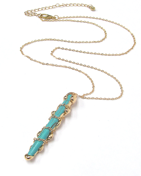 Semi precious stone necklace