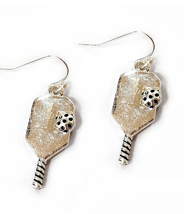 Pickleball paddle earring