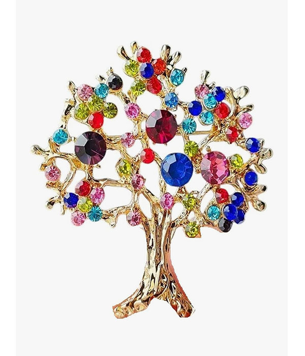Christmas theme brooch - tree of life