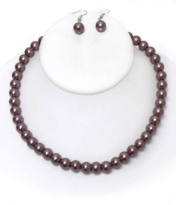Pearl chainnecklace set 