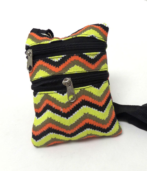 Chevron print messenger bags 
