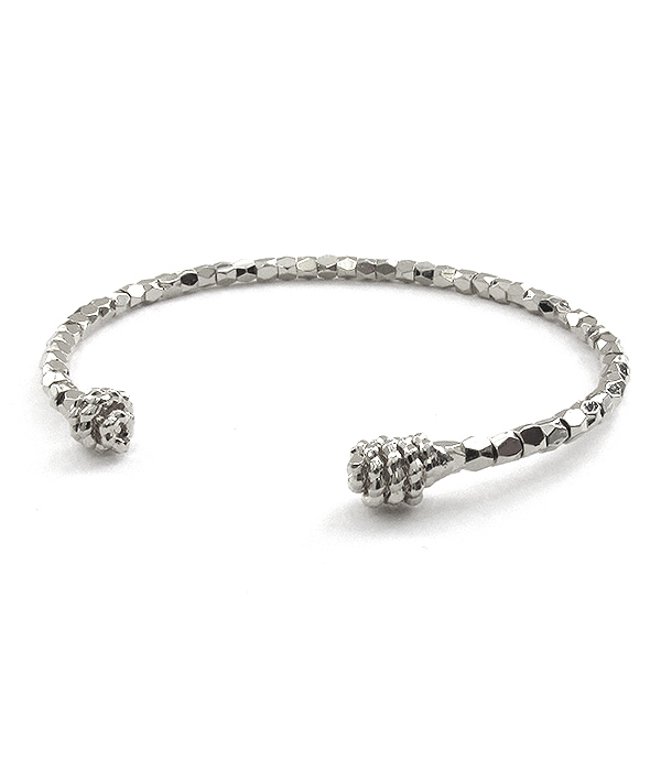 Multi metal seedbead brass bracelet