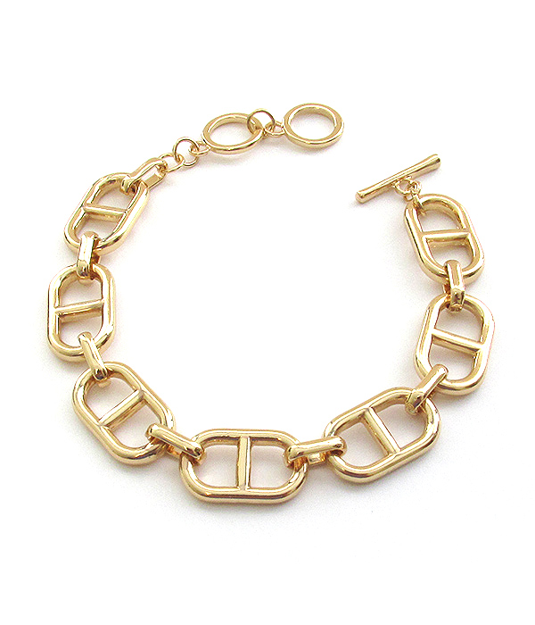 ANCHOR CHAIN TOGGLE BRACELET