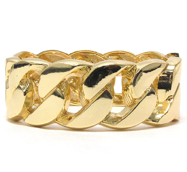 Thick chain bangle bracelet