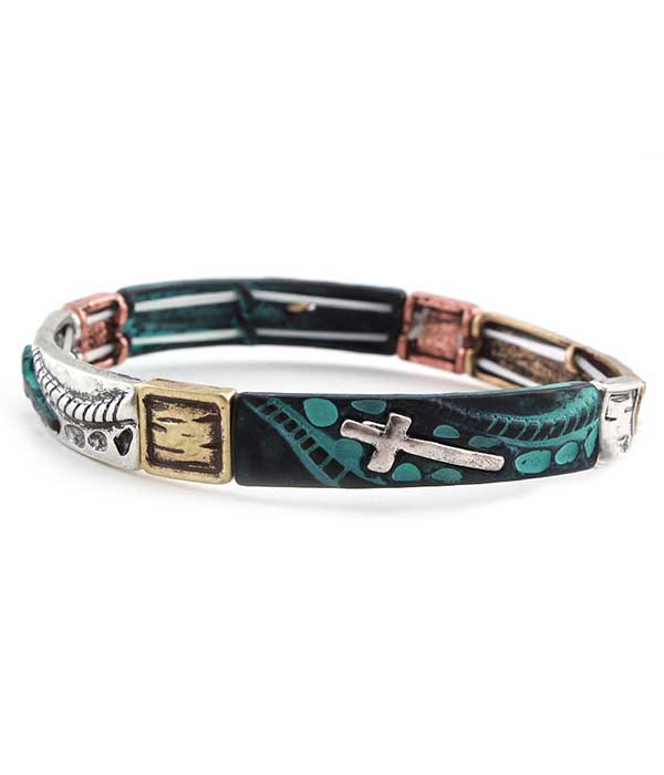 Religious inspiration stretch bracelet