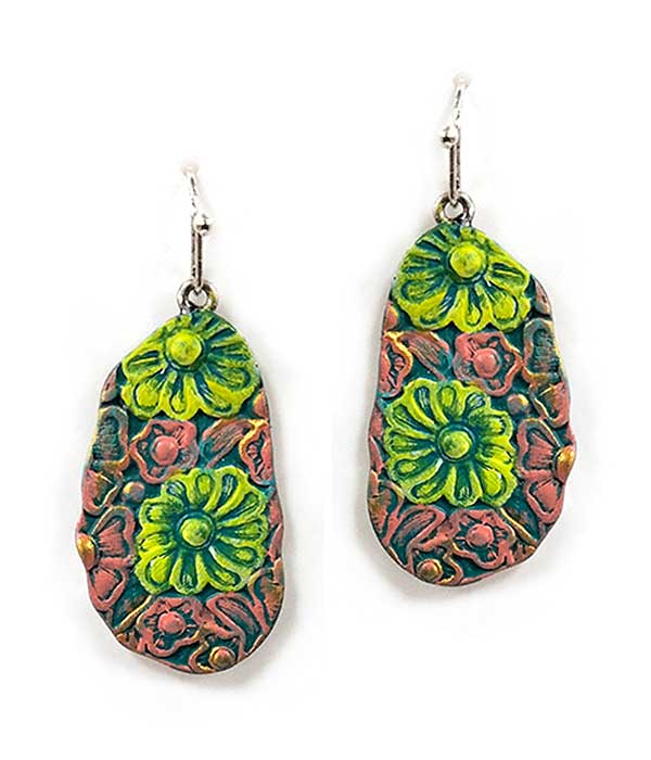 FLOWER PAINT EARRING