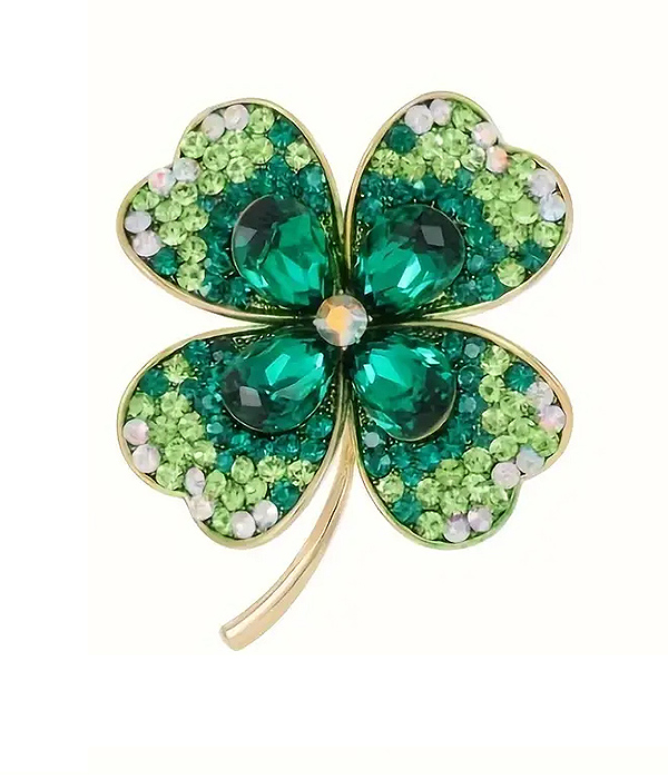 Saint patrick clover brooch or pin