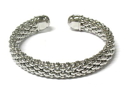 Metal mesh cuff bangle