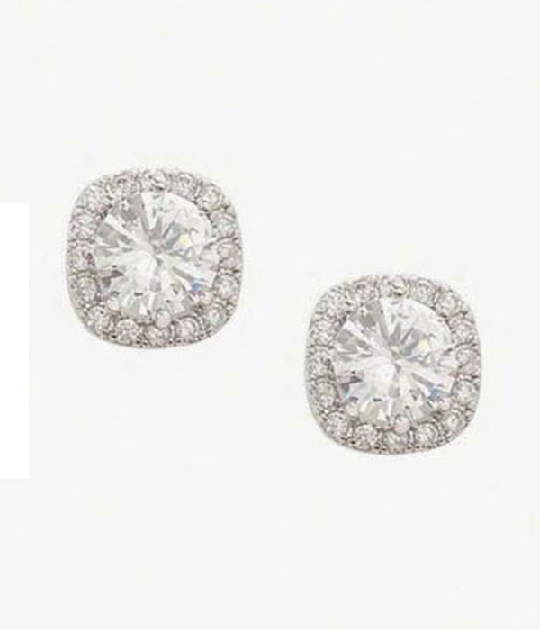 Crystal stud earring
