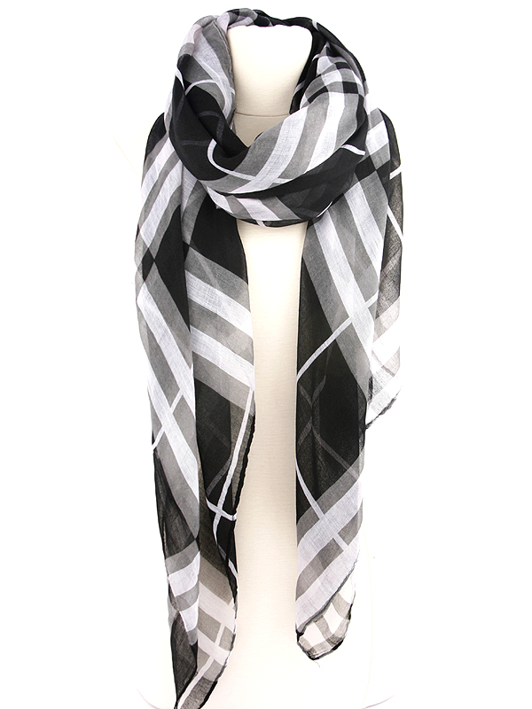100% polyester designer pattern scarf