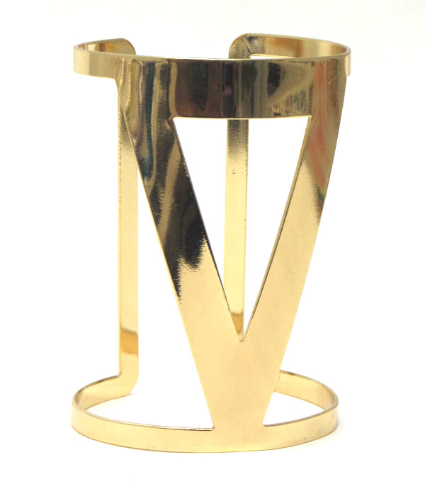Bold triangle cuff bangle