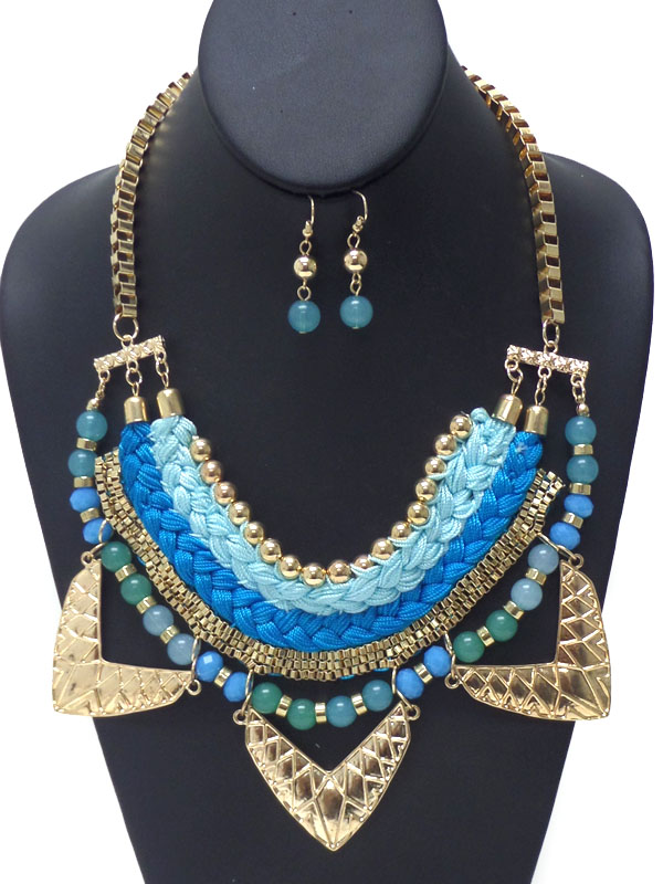Five layer necklace set