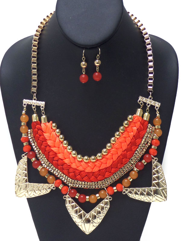 Five layer necklace set