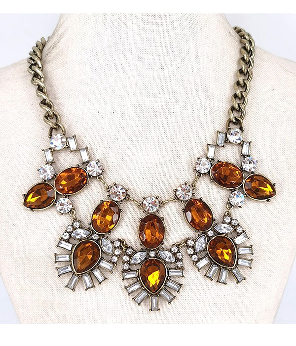 Luxury class victorian style party necklace