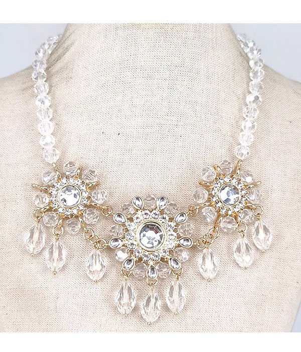 Luxury class victorian style party necklace
