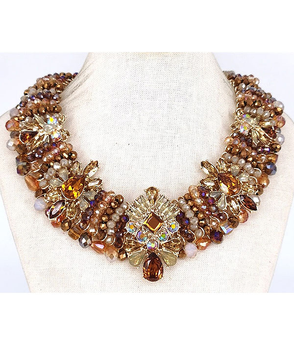 Luxury class victorian style chunky party necklace - choker