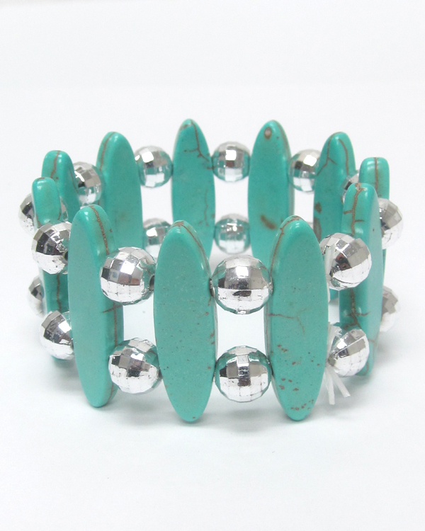 Turquoise douible stretch bracelet