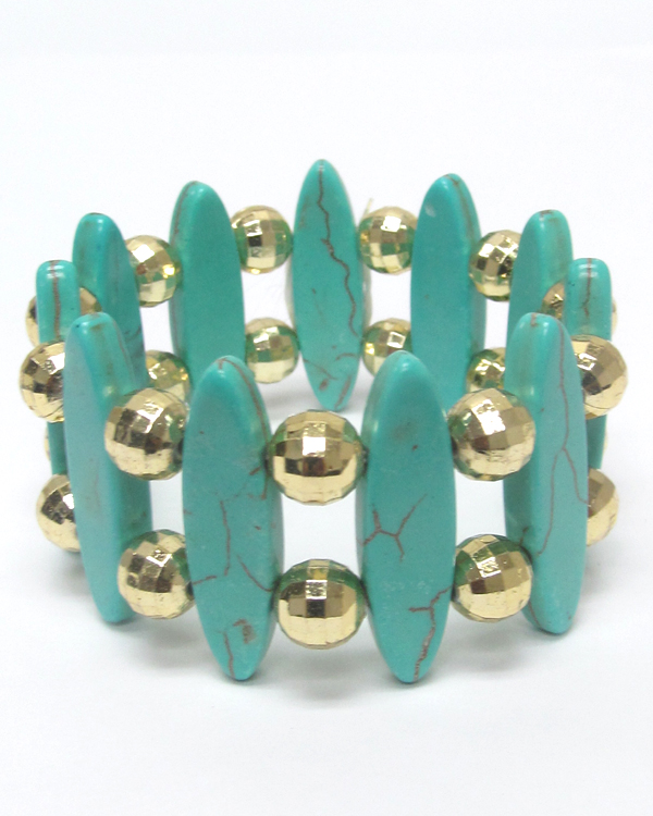 Turquoise douible stretch bracelet