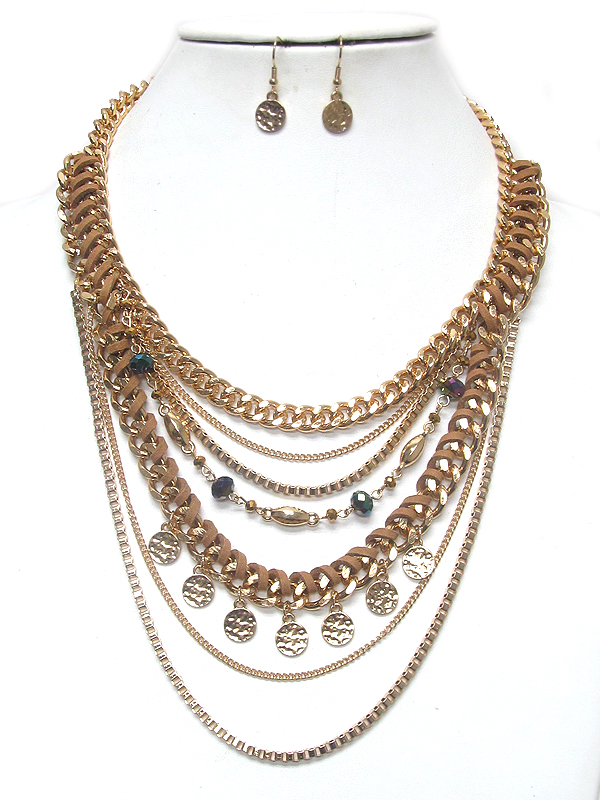 MULTI LAYER CHAIN NECKLACE SET